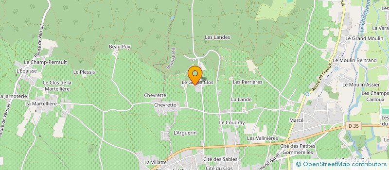 localisation de l'entreprise CHOLLET PIERRE ET FRANCOISE  BOURGUEIL