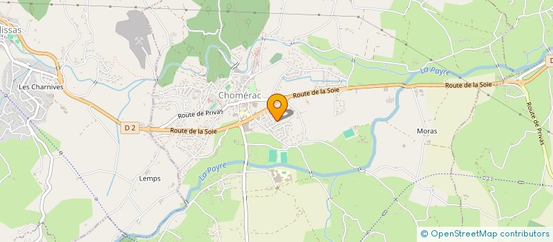 localisation de l'entreprise CHOM' DANSES TRAD & FOLK  CHOMERAC