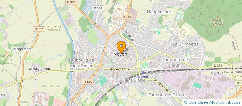localisation de l'entreprise CHOMAGE HALTE CHEBRAN à NOYON