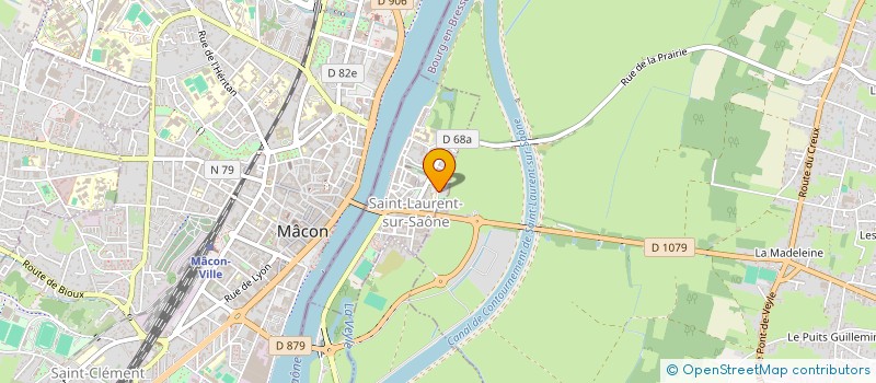 localisation de l'entreprise CHOMARAT GUERIN  SAINT-LAURENT-SUR-SAONE