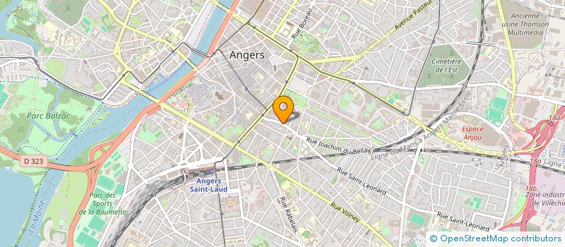 localisation de l'entreprise CHOMARAT LMP à ANGERS