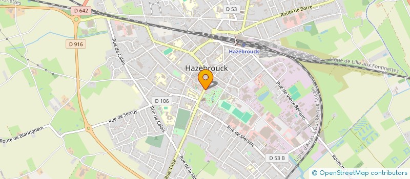 localisation de l'entreprise CHOMBART à HAZEBROUCK