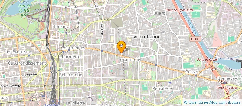 localisation de l'entreprise CHOMEL  VILLEURBANNE