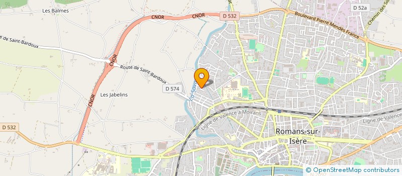 localisation de l'entreprise CHOMEL SERVICES à ROMANS-SUR-ISERE