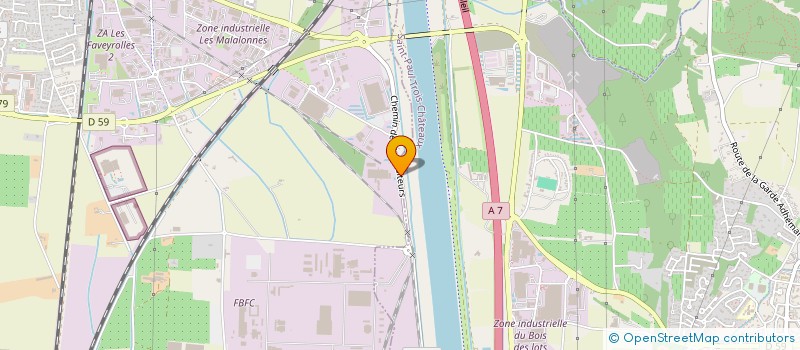 localisation de l'entreprise CHOMELAC  PIERRELATTE