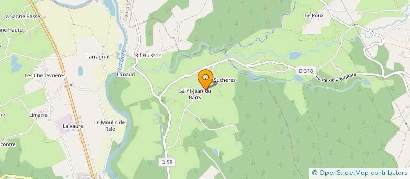 localisation de l'entreprise CHOMETTE ET FILS  VOLLORE-MONTAGNE