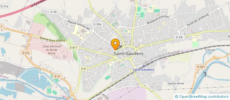 localisation de l'entreprise CHOMEURS ASSOCIES à SAINT-GAUDENS