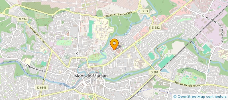localisation de l'entreprise CHOMEURS LANDES EMPLOIS SOLIDARITE à MONT-DE-MARSAN