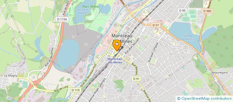 localisation de l'entreprise CHOMIK SA à MONTCEAU-LES-MINES