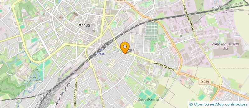 localisation de l'entreprise CHOMY & CIE à ARRAS