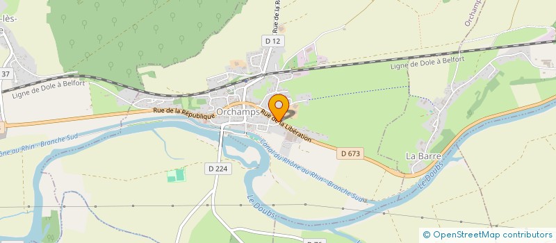 localisation de l'entreprise CHONCHON  ORCHAMPS