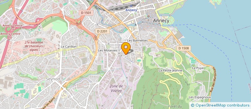 localisation de l'entreprise CHONCHON & CO  ANNECY