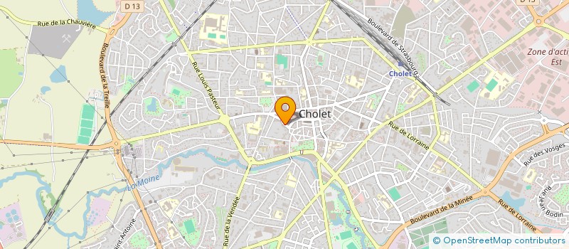 localisation de l'entreprise CHOOLET à CHOLET