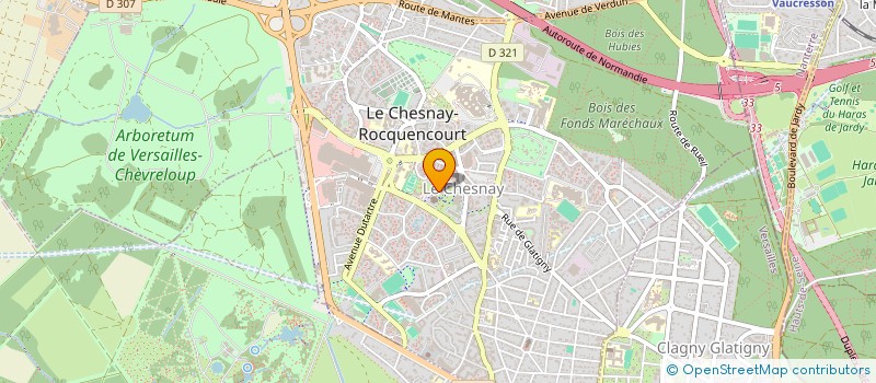 localisation de l'entreprise CHOOSE N' UP  LE CHESNAY-ROCQUENCOURT