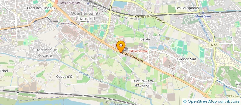 localisation de l'entreprise CHOPAIN CHOPINE  AVIGNON