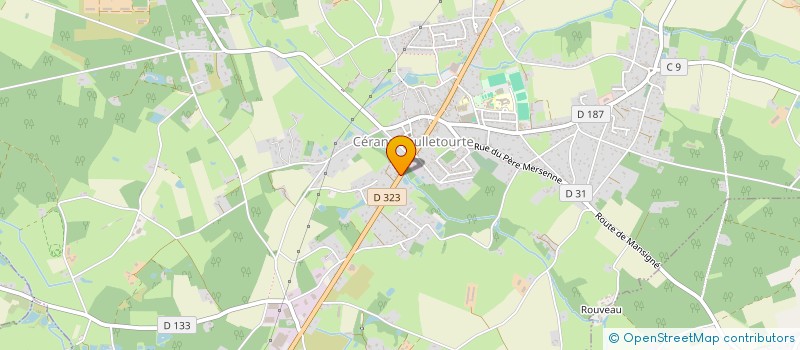 localisation de l'entreprise CHOPARD ALEXANDRE COURTAGE  CERANS-FOULLETOURTE