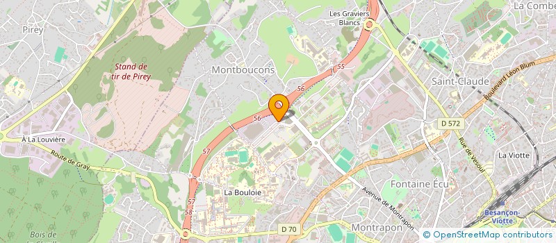 localisation de l'entreprise CHOPARD SOLNEO  BESANCON