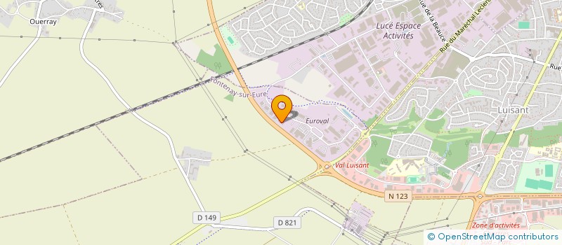 localisation de l'entreprise CHOPE CHARTRES à FONTENAY-SUR-EURE