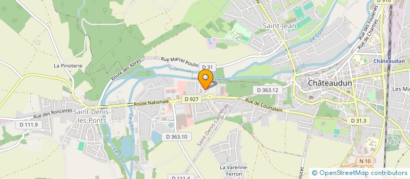 localisation de l'entreprise CHOPE ET COMPAGNIE CHATEAUDUN à SAINT-DENIS-LANNERAY