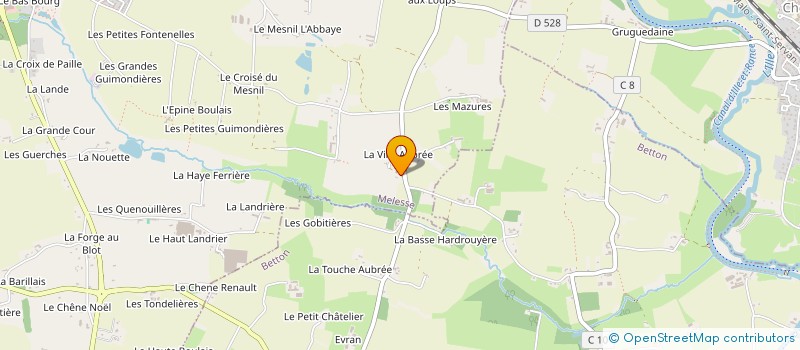 localisation de l'entreprise CHOPE ET COMPAGNIE RENNES NORD  LA MEZIERE