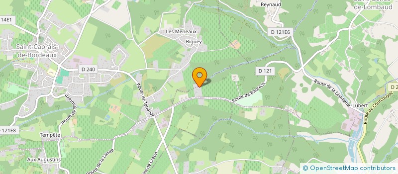 localisation de l'entreprise CHOPIN 2019  SAINT-GENES-DE-LOMBAUD