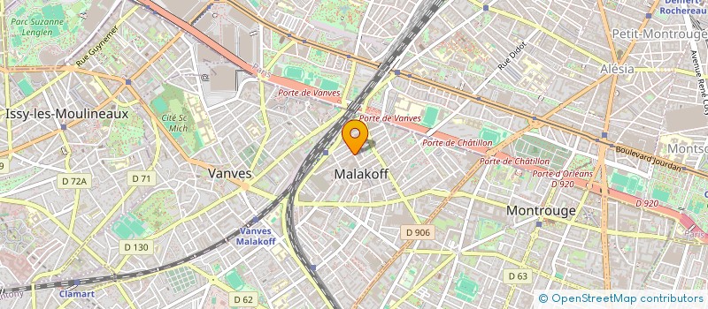 localisation de l'entreprise CHOPIN  MALAKOFF