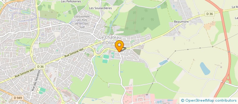 localisation de l'entreprise CHOPIN CARRELAGE SARL à LES SABLES D'OLONNE