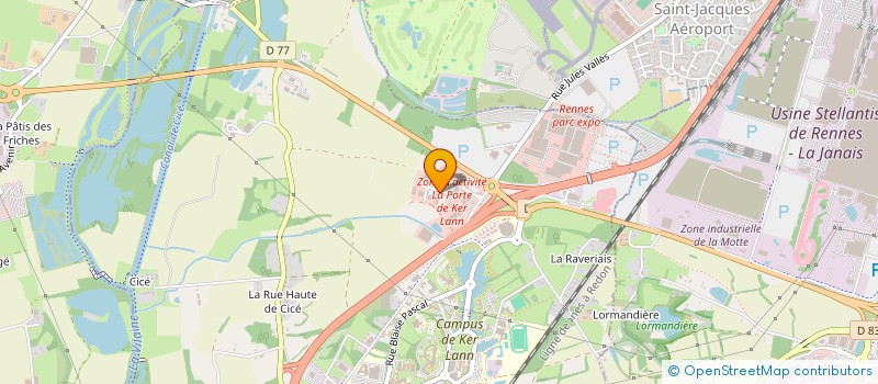 localisation de l'entreprise CHOPIN-COLIN  BRUZ