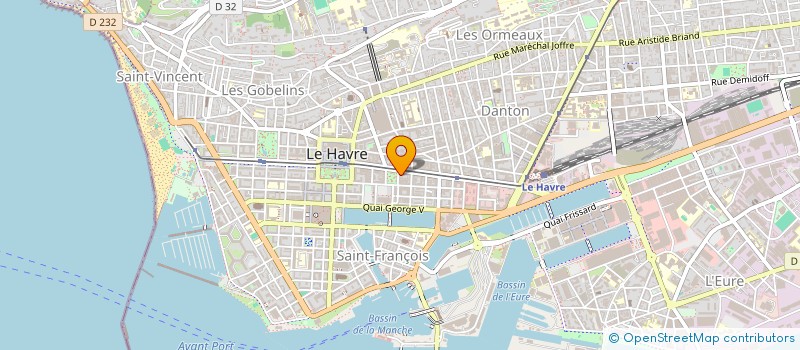 localisation de l'entreprise CHOPIN ET COMPAGNIE à LE HAVRE