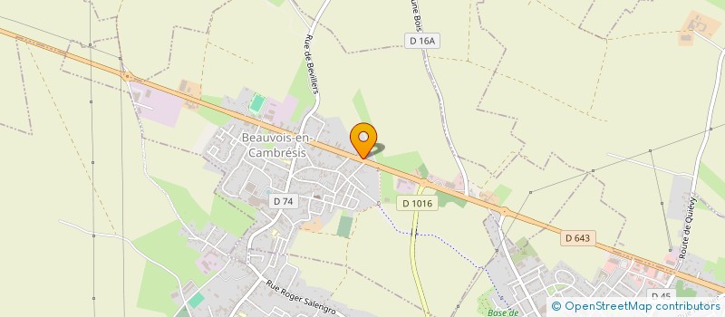 localisation de l'entreprise CHOPIN PLUCK  BEAUVOIS-EN-CAMBRESIS