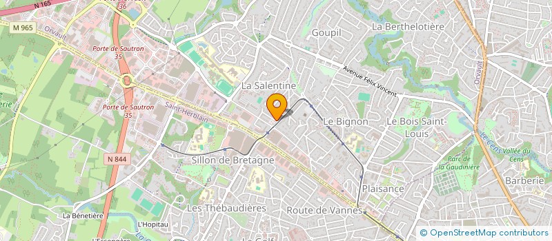 localisation de l'entreprise CHOQUER BELVEDERE à ORVAULT