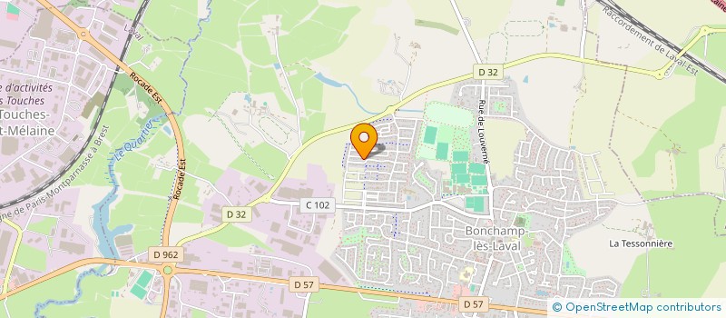 localisation de l'entreprise CHOQUET IMMO  BONCHAMP-LES-LAVAL