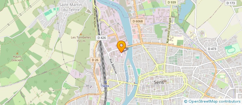 localisation de l'entreprise CHOQUET SAS à SENS