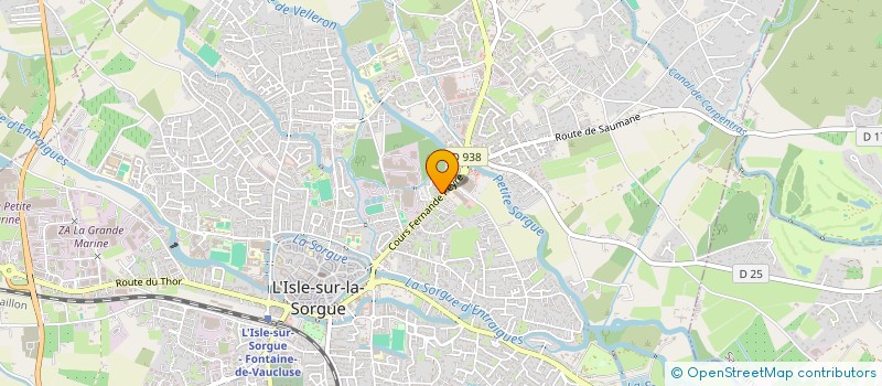 localisation de l'entreprise CHOR A L ISLE à L'ISLE-SUR-LA-SORGUE