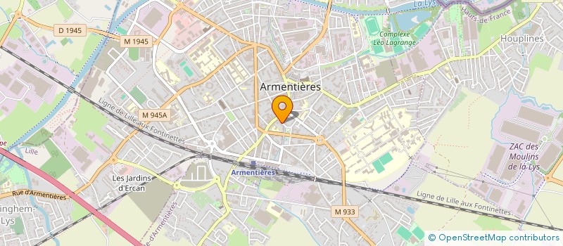 localisation de l'entreprise CHORAL ARMENTIEROIS à ARMENTIERES