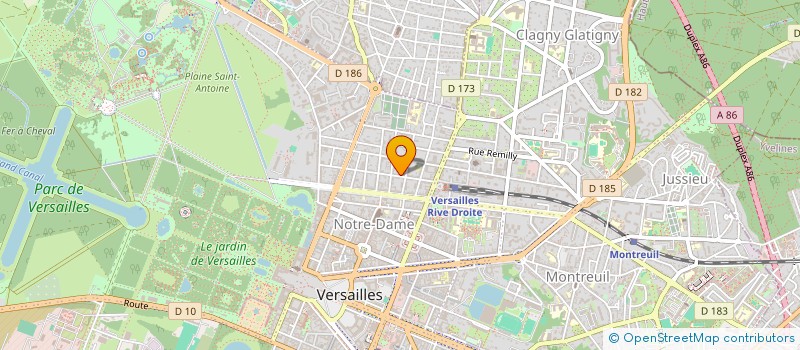 localisation de l'entreprise CHORALE à VERSAILLES