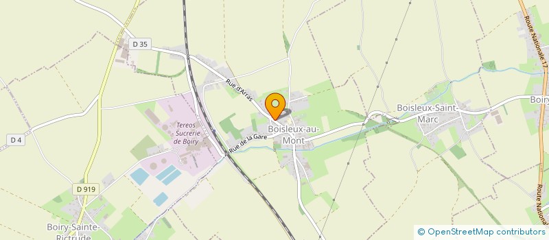 localisation de l'entreprise CHORALE A TOUT CHOEUR  BOIRY-SAINTE-RICTRUDE