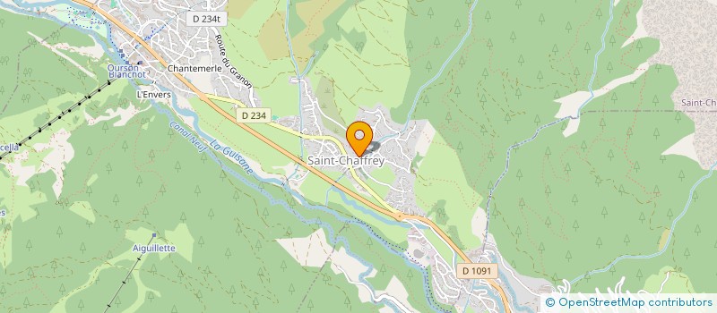 localisation de l'entreprise CHORALE ALTITUDES BRIANCON ET VALLEES  SAINT-CHAFFREY