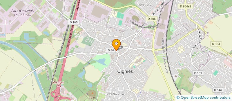 localisation de l'entreprise CHORALE ARPEGE DE OIGNIES  OIGNIES