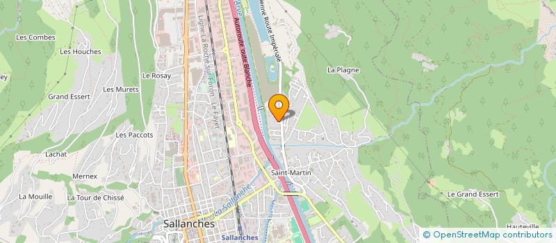 localisation de l'entreprise CHORALE 'AU FIL DE L'ARVE'  SALLANCHES