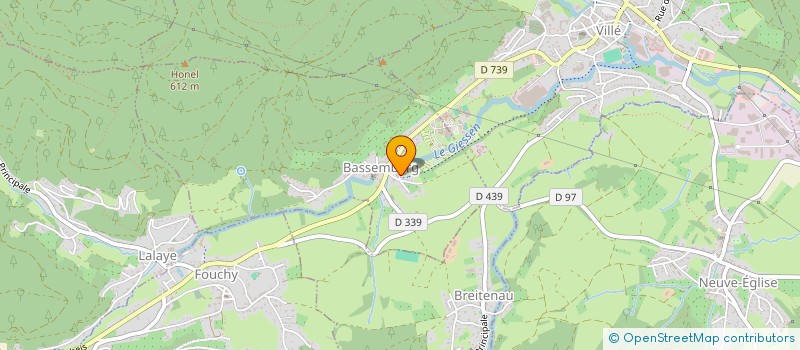 localisation de l'entreprise CHORALE BATTEMENTS D CHOEUR  BASSEMBERG