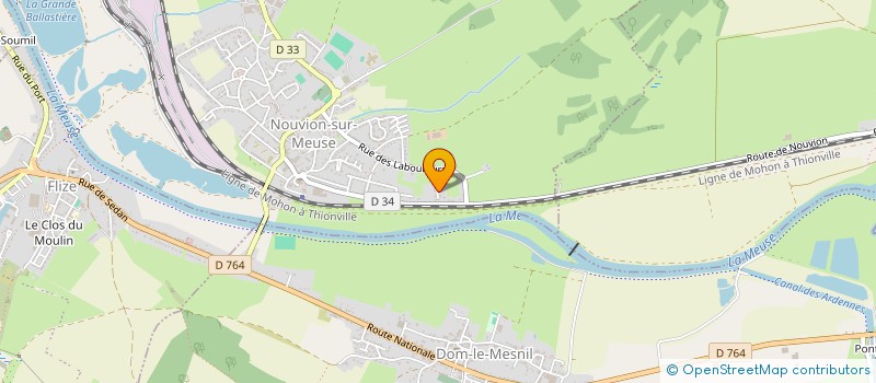 localisation de l'entreprise CHORALE CHANTERELLE  NOUVION-SUR-MEUSE