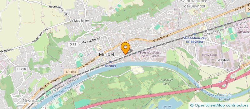 localisation de l'entreprise CHORALE CHOEUR A COEUR à MIRIBEL