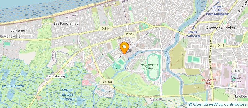 localisation de l'entreprise CHORALE CHOEUR A COEUR NORMAND  CABOURG