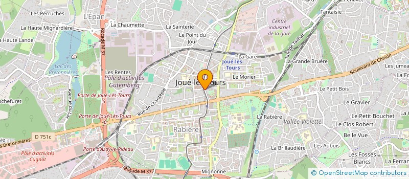 localisation de l'entreprise CHORALE CONTRECHANT  JOUE LES TOURS