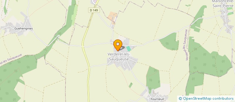 localisation de l'entreprise CHORALE DE JUVIGNIES  VERDEREL-LES-SAUQUEUSE