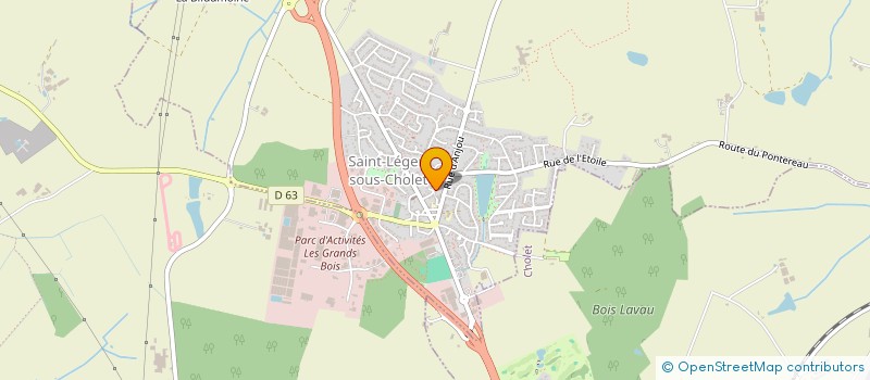 localisation de l'entreprise CHORALE DE L'AMITIE DE SAINT LEGER SOUS CHOLET  SAINT-LEGER-SOUS-CHOLET