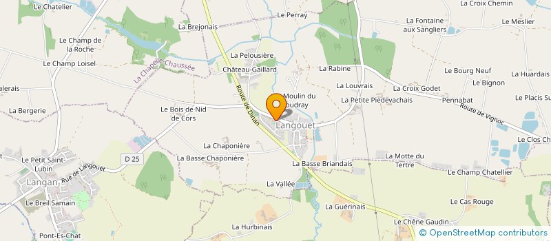 localisation de l'entreprise CHORALE DE LANGOUET  LANGOUET