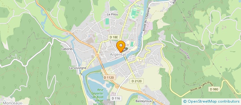 localisation de l'entreprise CHORALE DES GABARIERS à ARGENTAT-SUR-DORDOGNE