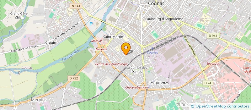 localisation de l'entreprise CHORALE DES HOSPITALIERS à CHATEAUBERNARD